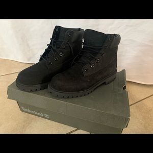 Black Youth Timberland boots.